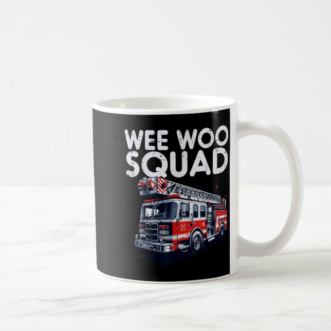 Taza De Café Firefighter Truck Wee Woo Squad Fireman Men Boys K (Derecha)