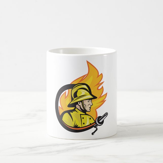 Taza De Café Fireman Con La Muñeca De La Mano (Subido por el creador)
