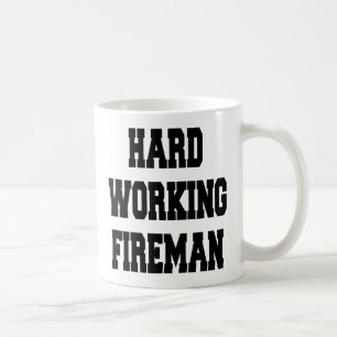 Taza De Café Fireman de trabajo duro