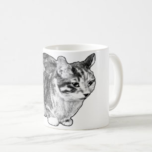 Taza De Café Fireside Tabby con puntos besos de nieve
