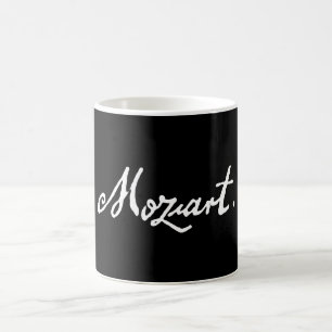 Taza De Café firma autógrafo Wolfgang Amadeus Mozart clásico