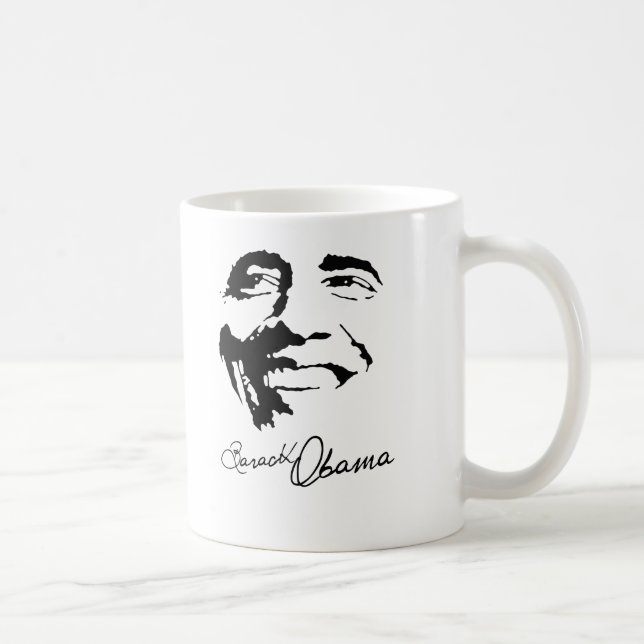 Taza De Café Firma de Barack Obama (Derecha)