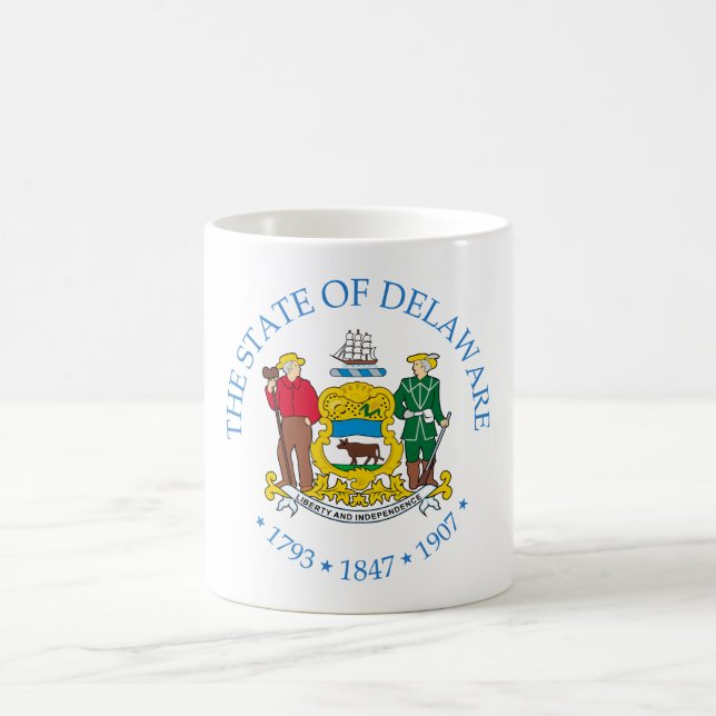 Taza De Café Firma de Delaware (Centro)