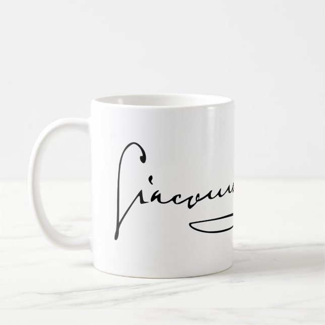 Taza De Café Firma de Giacomo Puccini (Izquierda)