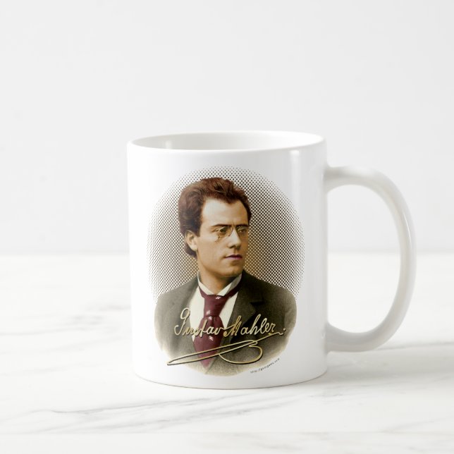Taza De Café Firma de Gustav Mahler (Derecha)