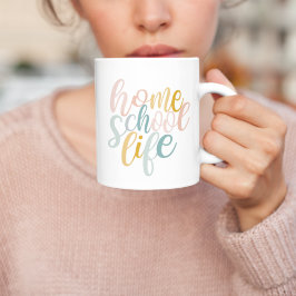 Taza De Café Firma de la vida en el colegio doméstico