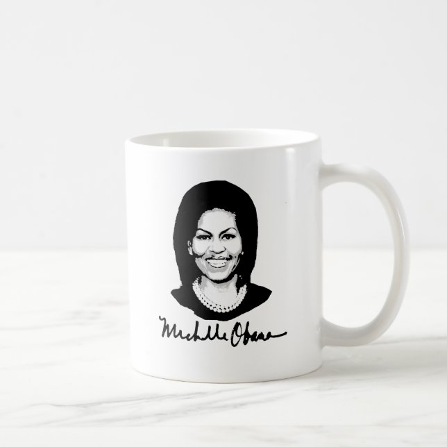 TAZA DE CAFÉ FIRMA DE MICHELLE OBAMA - .PNG (Derecha)