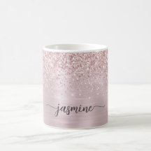Firma de monograma metálico con ombre de brillo do