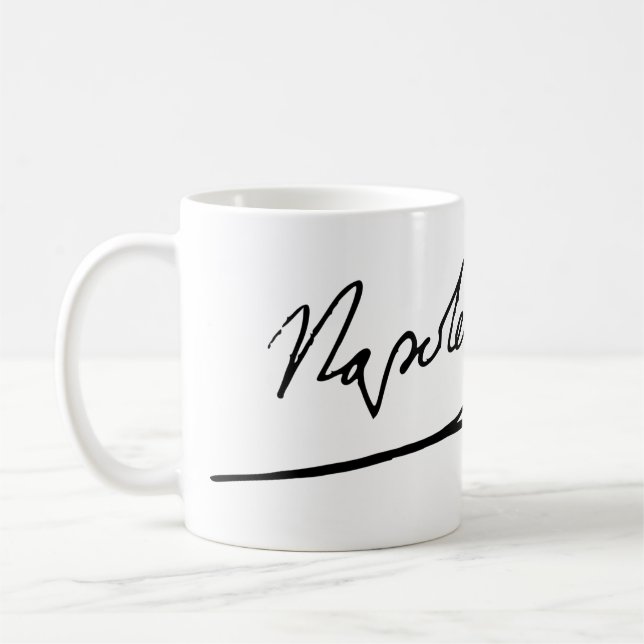Taza De Café Firma de Napoleón Bonaparte (Izquierda)