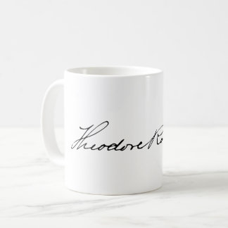 Taza De Café Firma del presidente Theodore Roosevelt