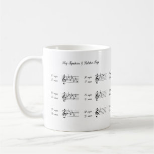 Taza De Café Firmas clave y teoría musical de claves relativas