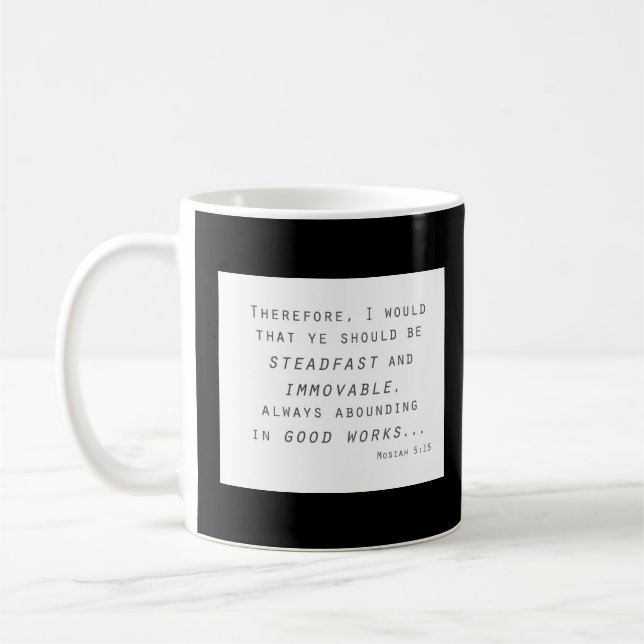 Taza De Café firme inamovible mosiah lleva la escritura (Izquierda)