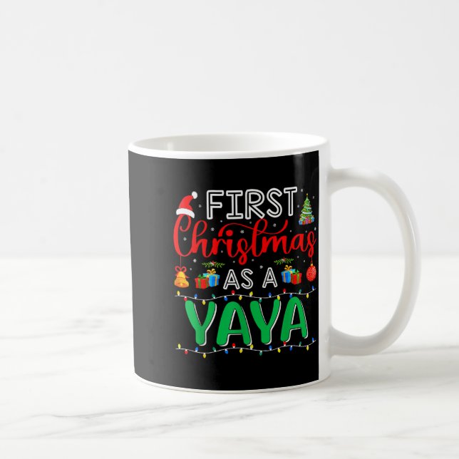 Taza De Café First Christmas As Yaya Family Matching New Yaya  (Derecha)