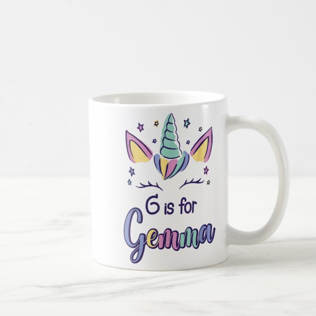 Taza De Café First Name Gemma D G Is For Gemma  (Derecha)