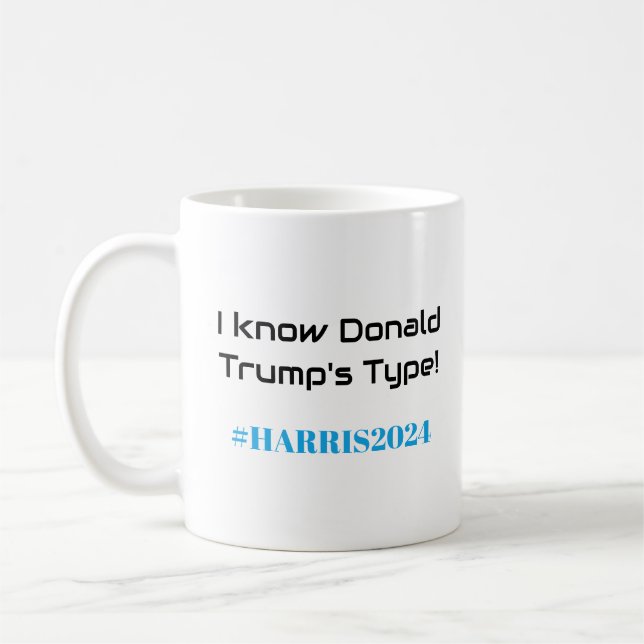 Taza De Café ¡Fiscal contra convicto! Diversión de Kamala Harri (Izquierda)