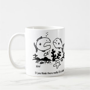 Taza De Café Fish dice: "¿Crees que realmente hay bacalao?"