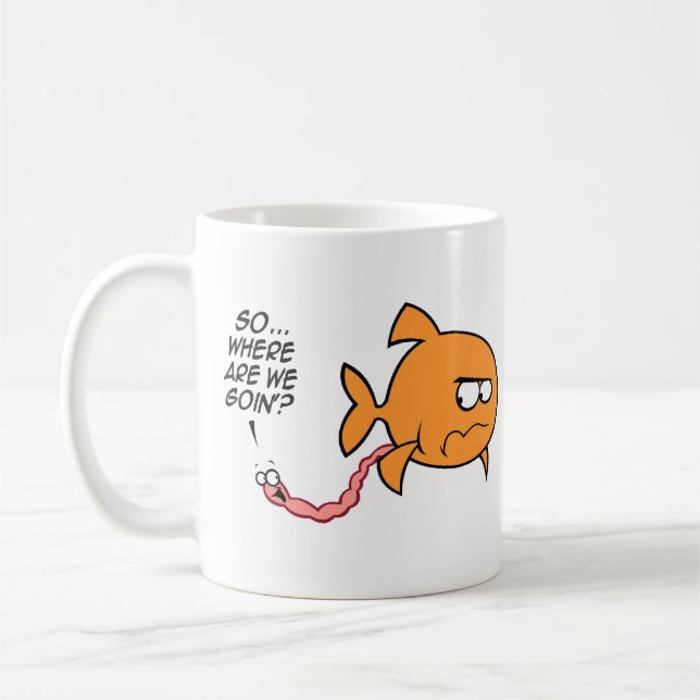 Taza De Café Fish Pooh Mugs (Izquierda)