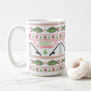 Taza De Café Fish Ugly Navidad Sweater