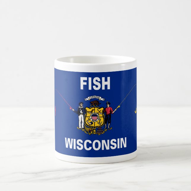 Taza De Café Fish Wisconsin (Centro)