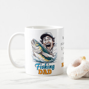 Taza De Café Fishing Dad Happy Father's Day