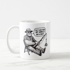 Taza De Café Fishing Pun Mug – Arm’s in a Cast