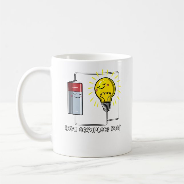 Taza De Café Física de la ciencia me completas un Chiste gracio (Izquierda)
