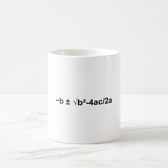 Taza De Café Física matemática matemática cuadrática (Centro)