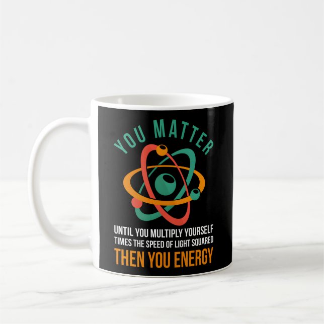 Taza De Café Físico Cita Física Científica (Izquierda)