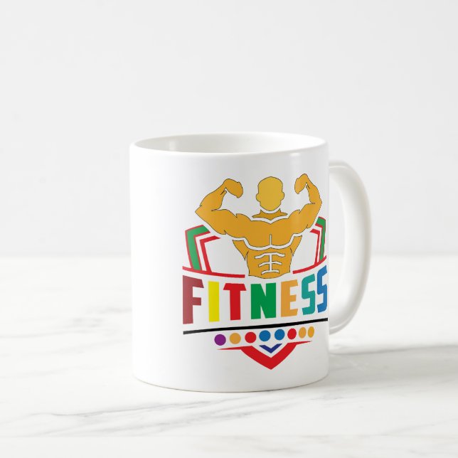 Taza De Café Fitness Lifestyle – Train Hard Stay Strong (Anverso derecho)