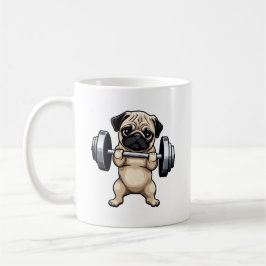 Taza De Café Fitness Pug