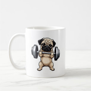 Taza De Café Fitness Pug
