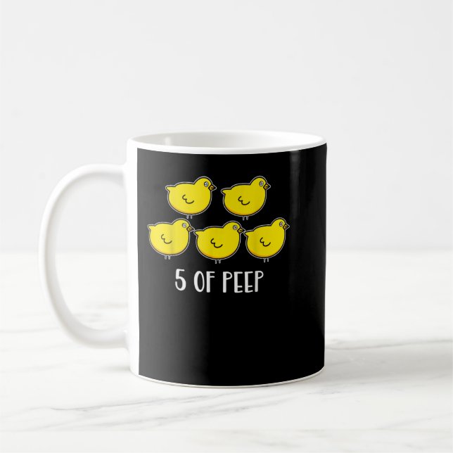 Taza De Café Five Of PEEP Funny Respiratory Therapist Therapy V (Izquierda)