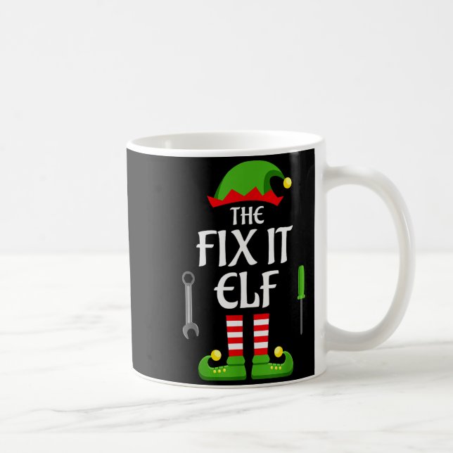 Taza De Café Fix It Elf Family Matching Group Christmas  (Derecha)