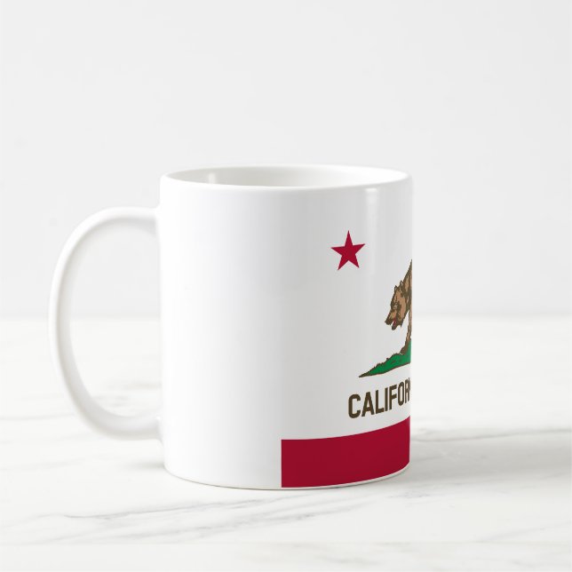 Taza De Café Flag Of California, California flag, mug (Izquierda)