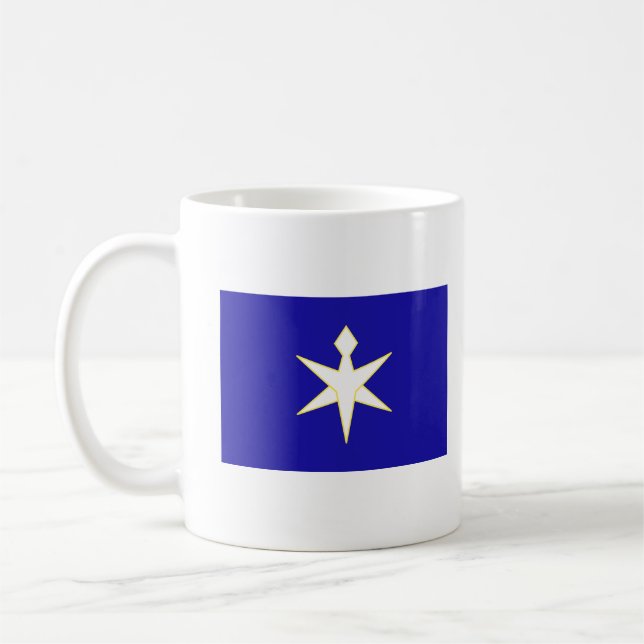 Taza De Café Flag of Chiba Prefecture, Japan (Izquierda)