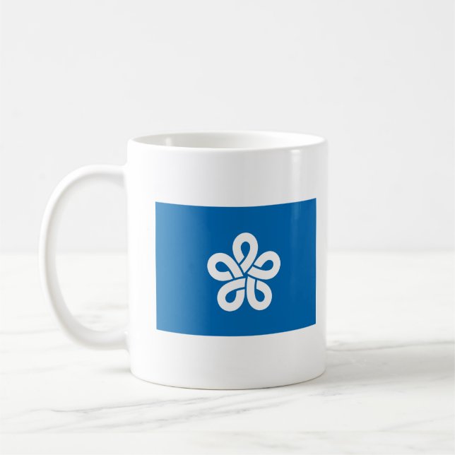 Taza De Café Flag of Fukuoka Prefecture, Japan (Izquierda)