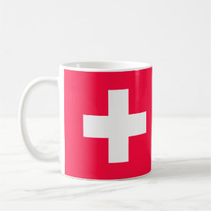 Taza De Café Flag of Switzerland modified - Suiza Suisse -