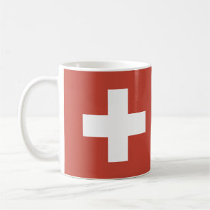 Taza De Café Flag of Switzerland Svizzera - Suiza Suisse -