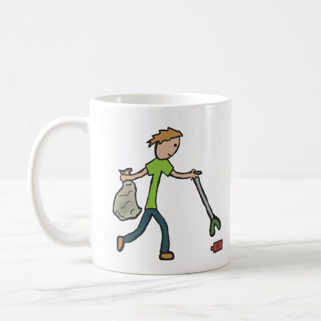 Taza De Café Flagelación y recogida de basura (Izquierda)