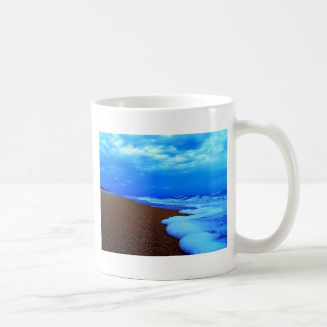 Taza De Café Flagler Beach Shoreline (Derecha)