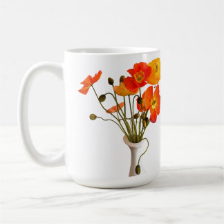 Taza De Café Flagrante ramo de amapolas