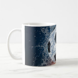 Taza De Café Flamante Cojín decorativo de fútbol/baloncesto de