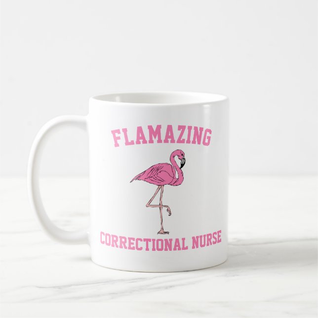 Taza De Café Flamante enfermera correccional Mug (Izquierda)