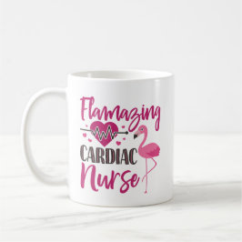 Taza De Café Flamante Enfermería de Enfermería Cardiaca Flaming