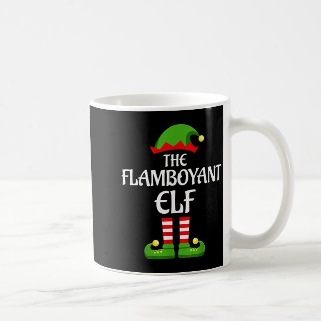 Taza De Café Flamboyant Elf Family Matching Group Christmas  (Derecha)