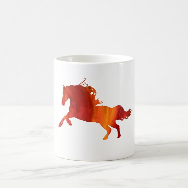 Taza De Café Flame Horse Classic Mug (Centro)