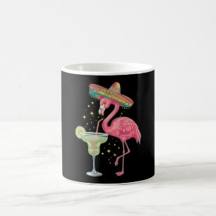 Taza De Café Flamenco bebiendo Margarita Divertido Poncho Mexic