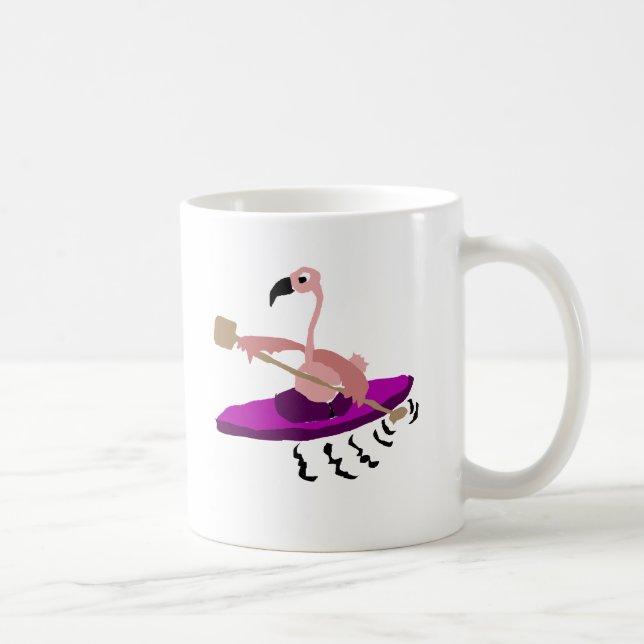 Taza De Café Flamenco divertido Kayaking (Derecha)