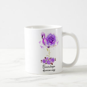 Taza De Café Flamenco Floral Esperanza Cinta Morada Sobredosis