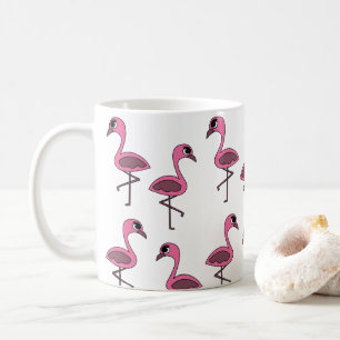 Taza De Café Flamenco Rosa Pájaro